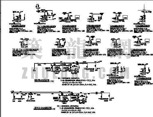 某厂区给排水全套图纸资料下载-某小区地下室给排水全套图纸