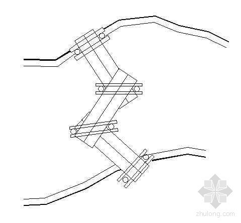 木折桥施工图资料下载-某湿地公园木折桥大样图