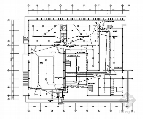 CAD图书馆设计小型资料下载-某图书馆消防设计图