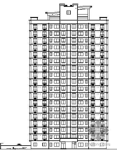 某沿河高层住宅楼群建筑结构图