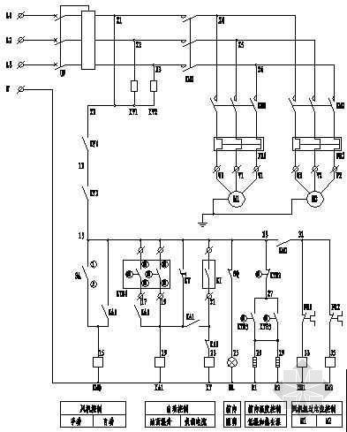 风机控制原理图资料下载-35KV主变风机控制原理图