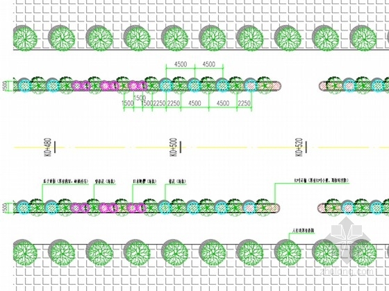 绿化提升设计资料下载-[安徽]城市道路绿化提升工程施工图设计42张