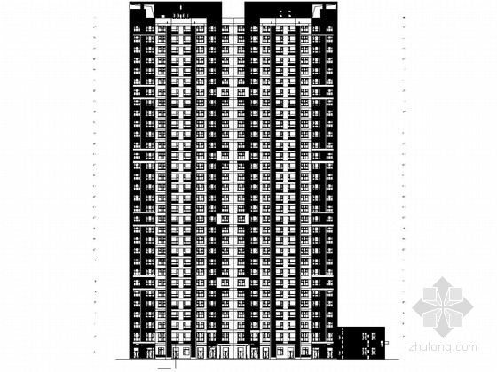 住宅楼建筑图结构图资料下载-[山东]31层剪力墙结构住宅楼结构图（地下两层、含建筑图）