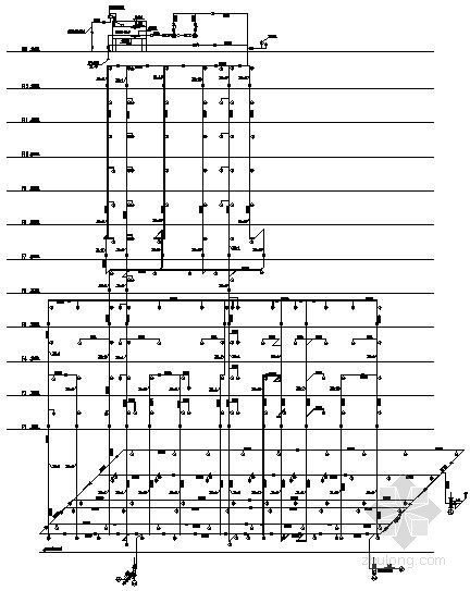 高铁轨道剖面施工图资料下载-[重庆]某轨道交通联合检修库给排水施工图