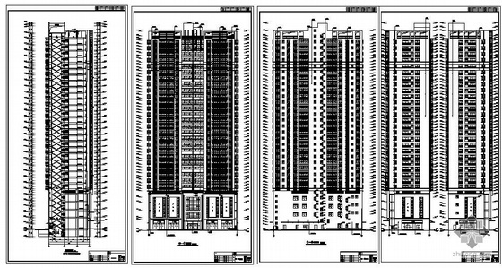 六层小区建筑结构图资料下载-某29层框剪住宅建筑结构图