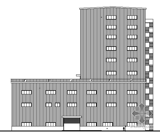 十层酒店建筑施工图资料下载-某十层厂车间楼建筑施工图