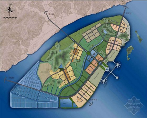 旅游景区概规资料下载-宁波梅山岛发展概规划方案