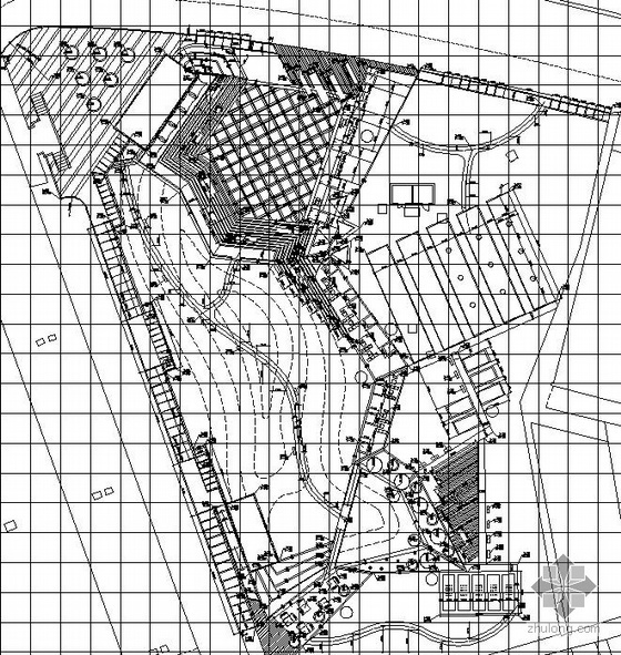小区景观设计总图资料下载-上海某公共地块景观设计施工总图