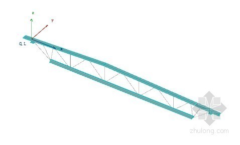 斜杆的截面设计资料下载-斜顶弦杆－双向1 ArchiCAD模型