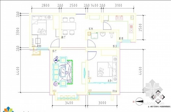 版式室内设计资料下载-[北京]83平东城区某高档公寓室内装修方案（含效果）