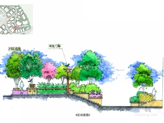 [长沙]西班牙风情别墅区景观设计方案-图5