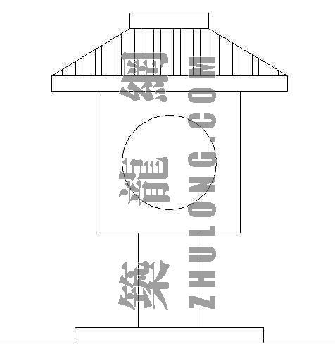 园林仿古施工资料下载-园林仿古石灯施工详图