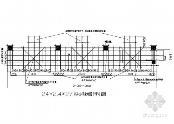顶板梁模支撑图资料下载-[广东]厂房顶板及雨棚高支模施工方案（12米、27米）