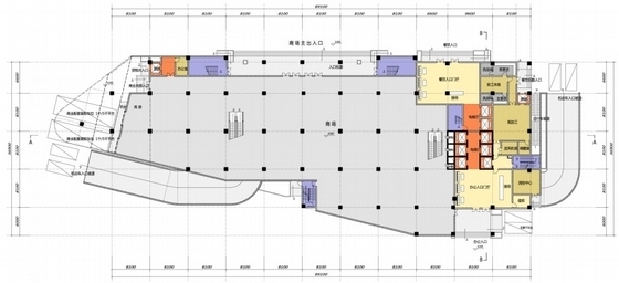 [江苏]27层高层商业综合体建筑方案文本-商业综合体平面图