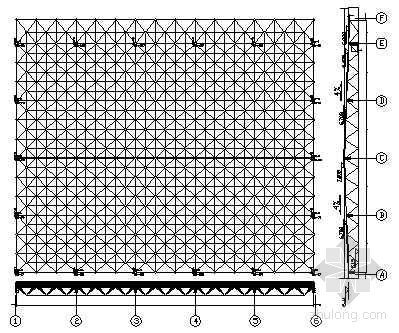 钢网架结构图资料下载-陕西某小区游泳馆网架结构图