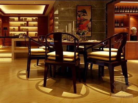 历史感的现代氛围餐厅资料下载-现代中式餐厅