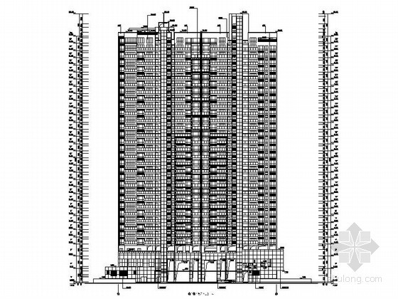 [深圳]某华府沿街三十二层住宅建筑施工图-图8