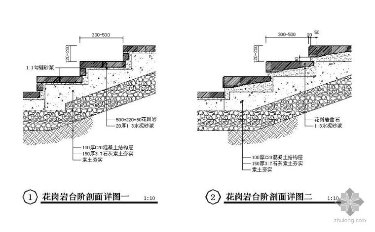 道路台阶剖面资料下载-园林道路标准图集