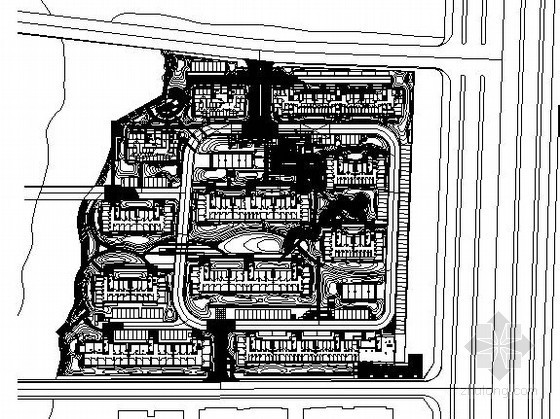 山地小区建筑CAD总图资料下载-[嘉兴]某花园小区景观工程总图设计