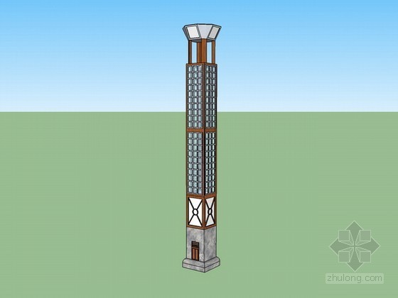 sketchup模型乔木资料下载-路灯sketchup模型下载