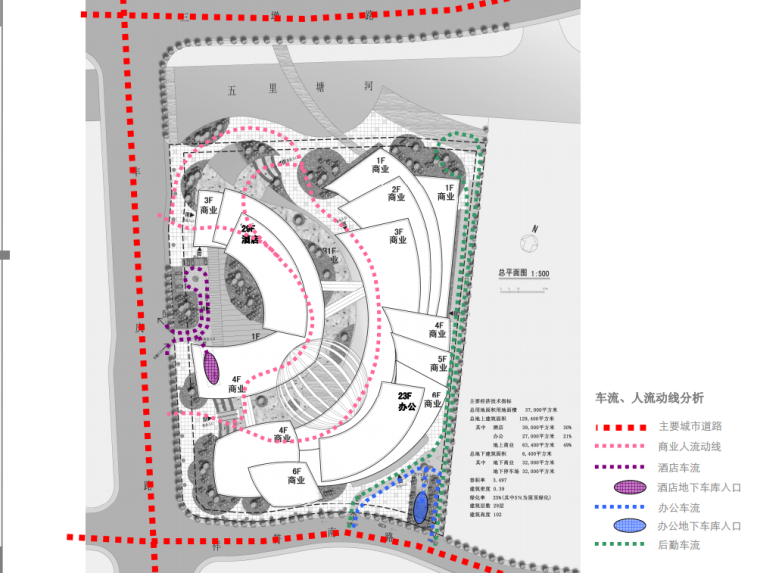 杭州某购物中心设计方案文本-流线图