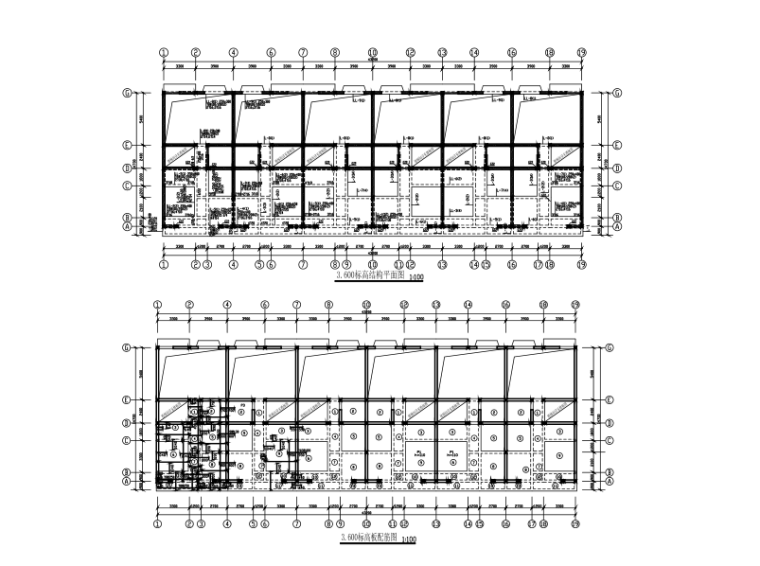 4层别墅基础图资料下载-四层砖混连体别墅结构施工图
