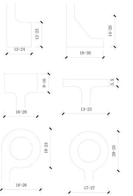 羽毛球场地尺寸平面图资料下载-城市道路设计中的常用尺寸，你一定用得上