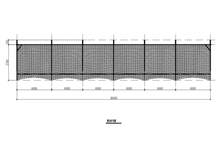 停车棚钢结构施工资料下载-膜结构停车棚施工图（CAD、6张）