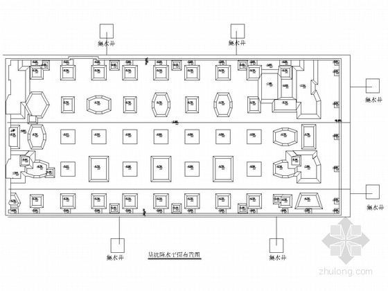 [上海]SMW工法桩及内支撑体系基坑围护施工方案-基坑降水示意图 