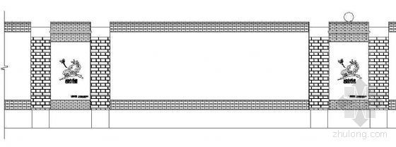 实心砖围墙施工方案资料下载-实心围墙详图