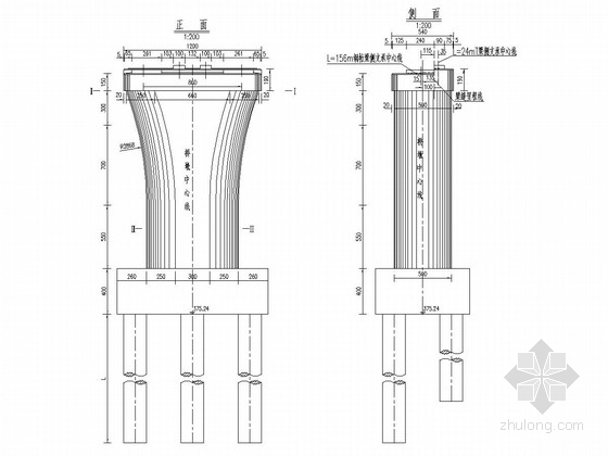 墩帽配筋图资料下载-道砟桥面铁路桥圆端形实体墩设计图
