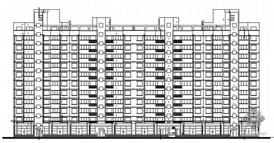 住宅楼建筑方案图纸资料下载-某十三层住宅楼建筑方案图