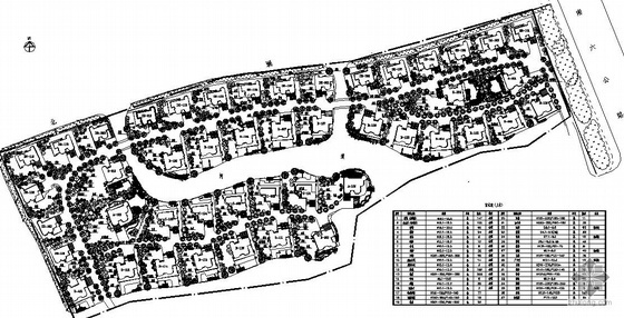 中式现代居住区施工图资料下载-某居住区景观绿化施工图