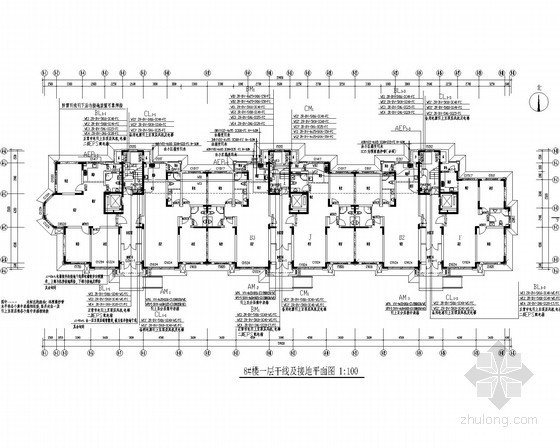 楼阁大样图资料下载-[吉林]十七层住宅楼强弱电施工图