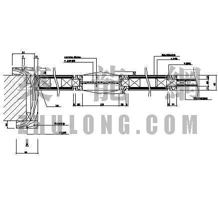 肋玻纵剖节点图资料下载-门（嵌玻、饰块）剖面图