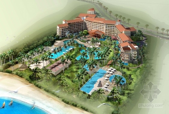 园林式度假酒店设计资料下载-[海南]省级海景度假酒店设计方案文本