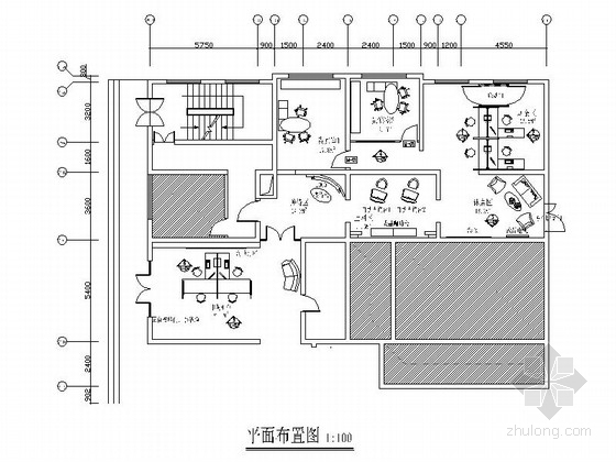 现在流行装修风格资料下载-[北京]现代风格金融机构支行装修施工图