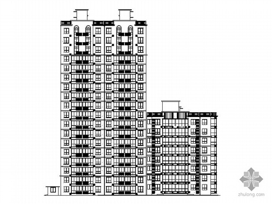 8层住宅建筑施工图纸资料下载-某十八层住宅建筑施工图