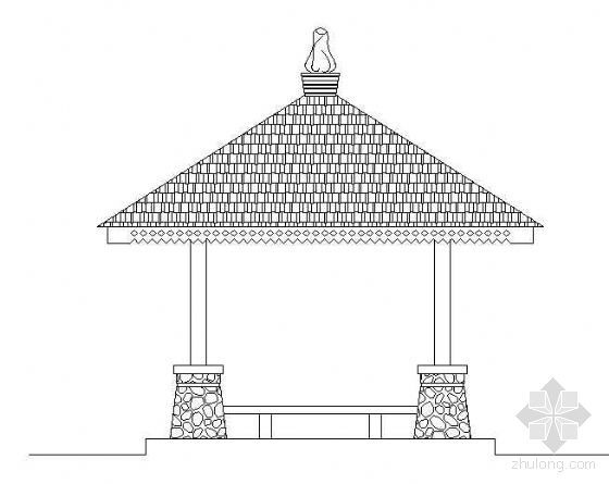 cad凉亭施工详图资料下载-某中式凉亭施工详图