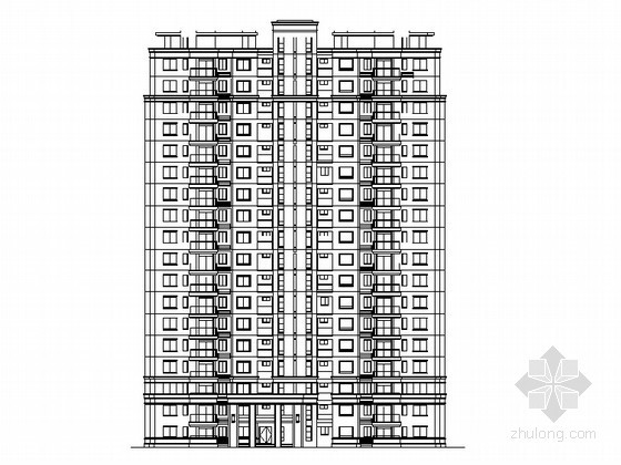 台湖一号公馆住宅项目资料下载-[安徽]某现代住宅小区住宅楼群1号楼建筑方案图