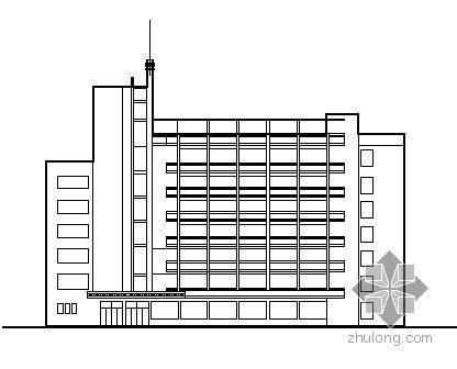 行政办公综合楼建筑设计资料下载-四川某企业七层办公综合楼方案图