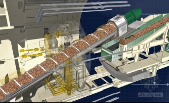 土木工程施工动画255个swf（含道路桥梁 地下工程）-盾构施工内部三维演示 