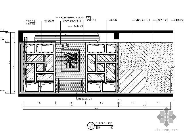 卧室兼书房装修样板间资料下载-样板间书房立面图