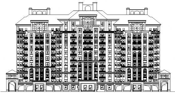 五星酒店高层建筑设计方案资料下载-某高层建筑设计方案