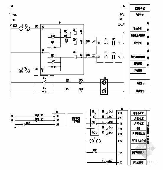 变压器一次二次接线图资料下载-某110KV变电站工程综合自动化系统设备二次图纸(一)