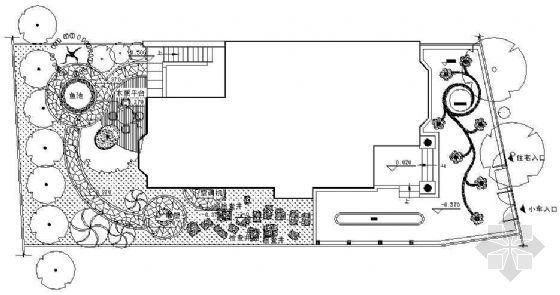 别墅园林CAD图资料下载-某别墅园林施工图