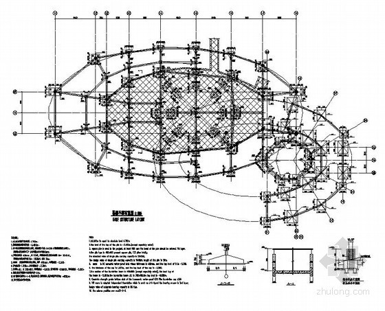 外国结构设计资料下载-[中英]上海某世博会外国馆结构施工图