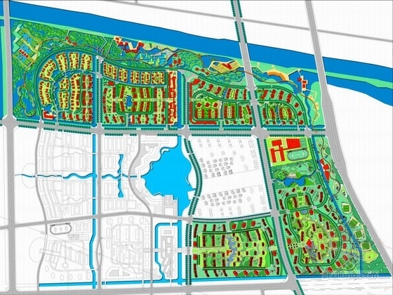 湿地公园配套施工方案资料下载-[扬州]古运河湿地公园及配套生活区初步概念规划方案