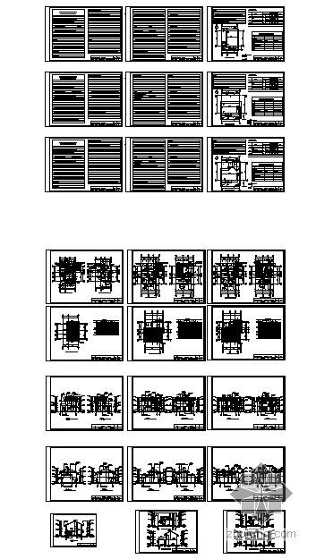 某地震重建规范性建筑施工套图（排版及CAD图）- 