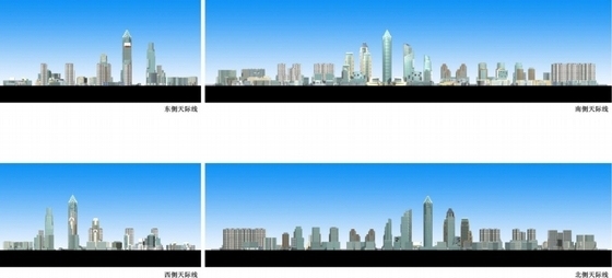 [江苏]大型城市综合体规划及单体设计方案文本-城市综合体立面图